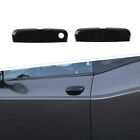 2x Exterior Door Handle Trim Cover Black For Dodge Challenger 2012+ Accessories (For: 2018 Dodge Challenger)