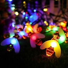 Solar Power Bee LED String Light Waterproof Garden Path Yard Decor Lamp Outdoor