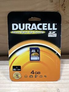 NEW Duracell 4GB SD Memory Card Secure Digital High Capacity Speed SDHC