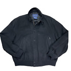 Vintage Faconnable Storm System Loro Piana Wool Jacket Size L Black
