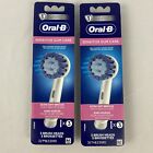 LOT OF 6 Oral-B Sensitive Gum Care Replacement Brush Heads - 3 Count 2 PACKS
