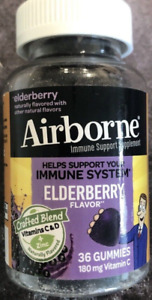 5x Airborne Elderberry + Zinc & Vitamin C Vitamin Gummy (180 Gummies Total)