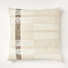 Oversized Woven Striped Square Throw Pillow Cream/Brown - Threshold designed