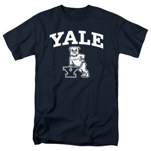 Yale University Adult T-Shirt One Color Logo, Navy, S-5XL