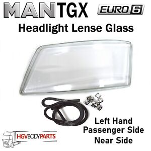 MAN TGX Headlight Glass Lense TGS LH