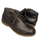UGG Leighton Chukka Boot 3275 Leather Shoes Chocolate Brown 2 eye Men Sz 12