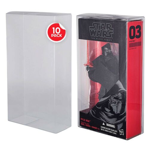 10x Protectors Star Wars Black Series 6 Inch Figures EVORETRO Clear Plastic
