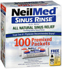NeilMed Sinus Rinse All Natural Sinus Relief 100 Premixed Refill Packets
