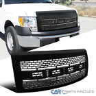 Fits 09-14 Ford F150 Black Raptor Style Mesh Bumper Hood Grille Guards w/ Shell (For: 2014 Ford F-150)