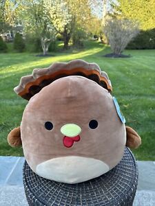 Squishmallow Terry the Turkey 16” Thanksgiving Stuffed Toy Plush Brown ~with Tag