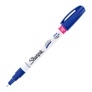 Sharpie Oil-Based Paint Marker, Extra Fine Point, Blue Ink, 1-Count