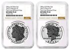 - 2023 S Reverse Proof $1 Morgan and Peace Dollar 2pc Set NGC PF69 Brown