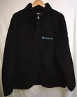 North Face High Loft Fleece Jacket Black Full Zip - Salesforce Logo - Mens XL