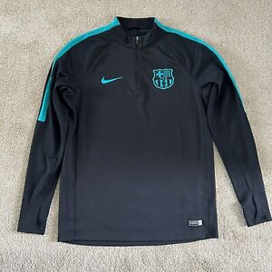 Nike Barcelona 2014/2015 Soccer Training Long Sleeve Sweater Jacket Zip Jersey M