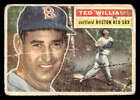1956 Topps #5B Ted Williams White Backs Poor Red Sox White Backs