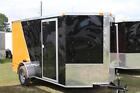 NEW 2024 6x12 6 x 12 V-Nosed Enclosed Cargo Motorcycle Trailer Ramp & Side Door