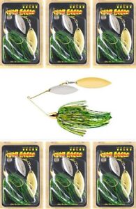 (6) War Eagle 3/8 Oz Double Willow Blade SpinnerBaits Watermelon Brand New