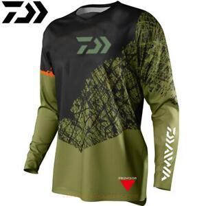 Men Fishing Shirt Long Sleeve Breathable Quick-drying Jersey Fishing Clothes
