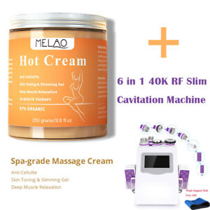 Hot Cream Fat Burner Weight Loss Belly Slim for 6 in 1 RF Cavitation 40K Machine