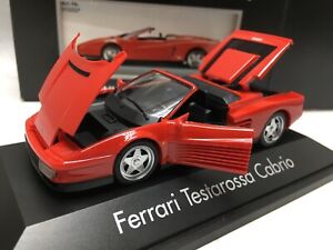 1/43 Ferrari Testarossa Cabrio Red Herpa Made in West Germany 1:43
