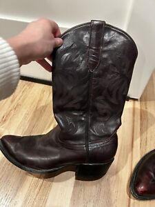 Cowtown Brown Cowboy Boots Mens Size 12 D J237