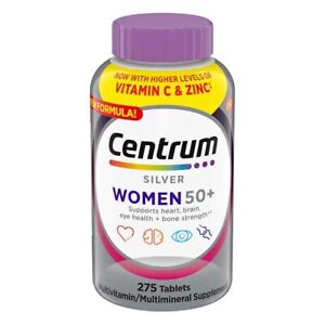 Centrum Silver Women 50+ 275 Tablets Multivitamin Multimineral Exp-6/25+