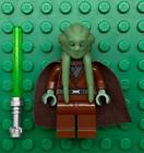 Lego Kit Fisto with Cape Minifig: Star Wars Figure: 9526: Faded Eyes