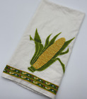 Embroidered Corn Kitchen Hand Towel Multicolored Country Artistic Accents Home