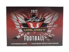 2022 Leaf Valiant Football Factory Sealed 8 Auto Autograph Per Hobby Box
