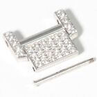 Cartier Tank Francaise Ladies WE1002SD White Gold and Diamonds Watch Strap Link