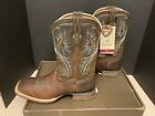 New! Mens Ariat Quickdraw Square Toe Western Boots Brown Oiled Rowdy. Size 8.5D.