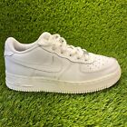 Nike Air Force 1 Low Womens Size 8.5 White Athletic Shoes Sneakers 314192-117