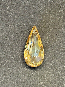 Swarovski Strass Crystal: 8725 Series 63mm Radiant Pear - Golden Shadow Effect