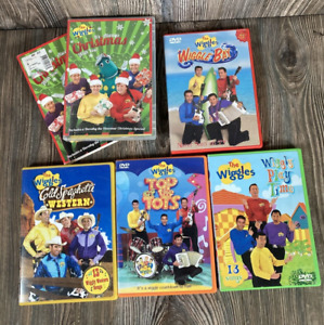 The Wiggles 5 DVD Lot Wiggly Play Time, Top of the Tots, Cold Spaghetti Western