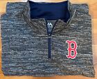 Majestic Boston Red Sox 1/4 Zip Pullover with Pockets MLB Gray Men’s 2XL XXL NWT