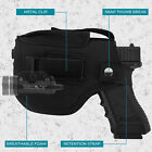 Concealed Carry Ambidextrous IWB OWB Gun Holster Fits Pistol with Laser or Light
