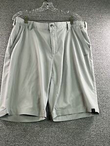 Adidas Shorts Mens Size 36 Grey Golf Activewear Flat Front