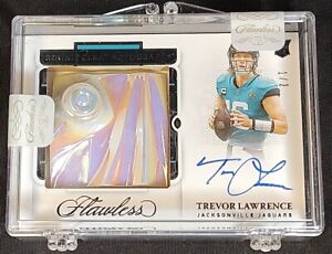 SSP RC AUTO #1/2 TREVOR LAWRENCE ROOKIE CLEAT PATCH ⚡PANINI SEALED 2021 Flawless