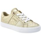 Guess Womens LOVEN Gold Casual and Fashion Sneakers 7.5 Medium (B,M) BHFO 4502