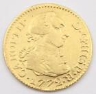 1772 PJ Spain 1/2 Escudo gold coin  ex-jewelry mount removed VF+