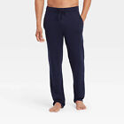 Goodfellow & Co. Men's Knit Pajama Pants Xavier Navy Blue, Medium