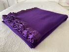 Target Deep Purple Pure Wool Queen Blanket 240 cm x 215 cm