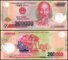 Vietnam 200,000 Dong Banknote, 2021, P-123l, UNC, Polymer USA SELLER  COA