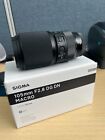 Sigma Art 105mm F/2.8 DG DN Macro Lens for Sony E-Mount - 2 Month Old - Mint