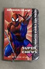Super Chews Spider-Man Printed Super Hero Bubble Gum 1996 Marvel Factory Sealed