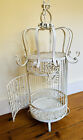 Antique Victorian Ornate Painted Wrought Iron Bird Cage LARGE 31