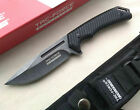 Horizontal Conceal Carry 4mm Thick Fixed Blade Knife Stonewash G10 Bushcraft EDC
