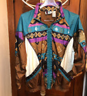 Vintage Bold Spirit Winbreaker Jacket Women’s Size S. Multicolor Full Zip