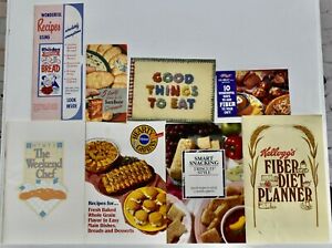 8 Vintage Advertising breads and grains: Kellogg's, Gold Medal, Arm & Hammer +