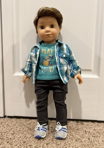 New ListingAmerican Girl Logan Everett Boy Doll with Meet Outfit